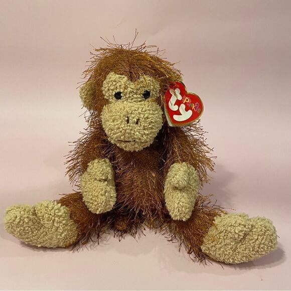 Vintage 2002 TY Punkies “Zig-Zag” the Monkey 9” Excellent Used Condition NWT - Picture 1 of 9